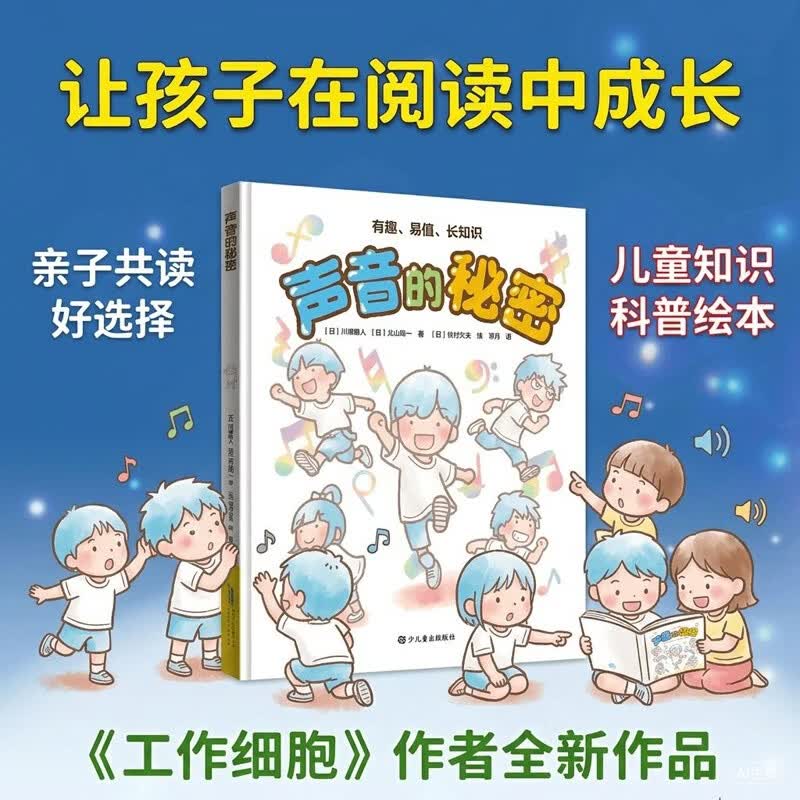 声音的秘密 工作细胞绘本作者新书  儿童知识科普绘本 亲子故事书 少儿科普书