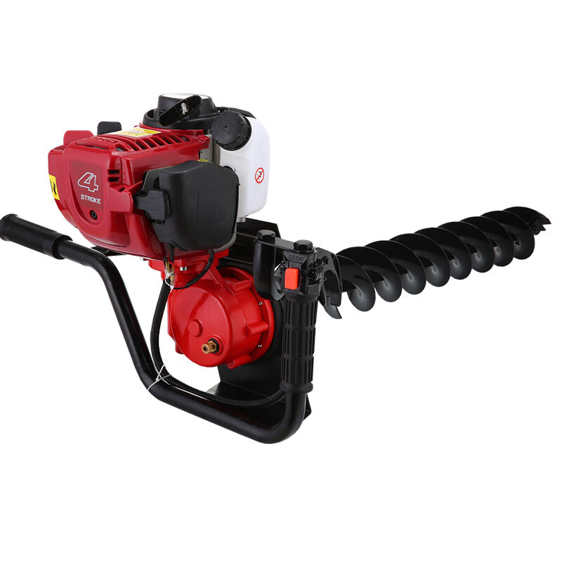 大功率四冲程地钻机种植机汽油钻孔机打孔机植树挖洞机打桩机种树