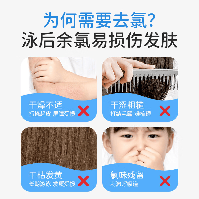 初蔓儿童沐浴露洗发水二合一游泳专用去氯除盐保湿清洁沐浴液持久留香 【游泳专用】儿童洗沐二合一250ml