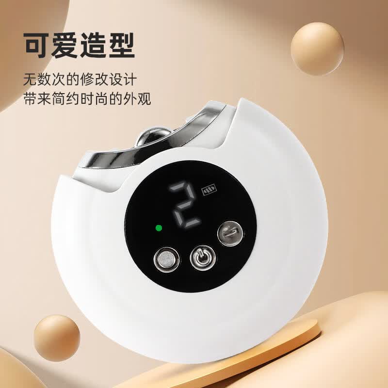 飒望【德国】电动指甲刀磨剪一体全自动指甲剪手脚两用老人儿童专用防夹肉指甲钳美甲打磨机指甲剪 象牙白【液晶数显 剪磨一体】 夜灯照明设计 三档转速调节