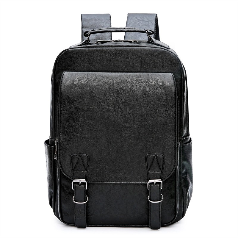 形象派法国 路易雪莱 双肩背包休闲商务双肩包 2101形象派 黑色