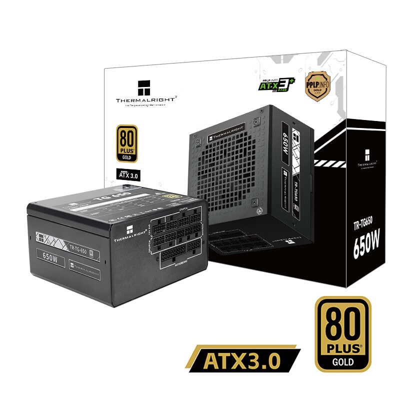 利民（thermalright）额定650W TR-TG650 金牌全模组  全日系电解电容 14CM小机身  ATX3.0电源 80PLUS金牌认证