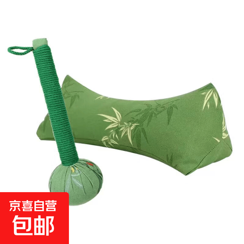 猫耳朵艾草枕鲜花图案款端午节礼物 三角艾草枕1个+艾草锤1个
