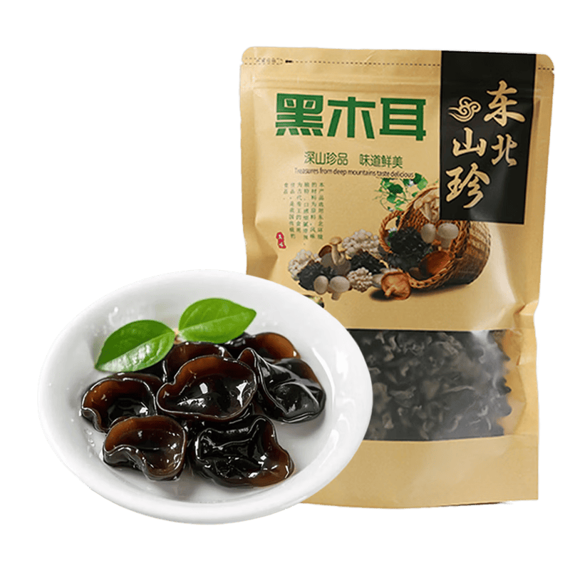 京觅东北黑木耳 净重250g肉厚无根干木耳小耳黑龙江东宁特产 源头直发