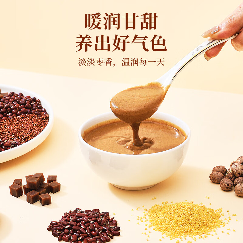 半山农 红枣阿胶粉500g 红莲阿胶粉红豆五红粉早餐代餐粉女性营养早餐 【气血双养】红枣阿胶粉 500g*1罐