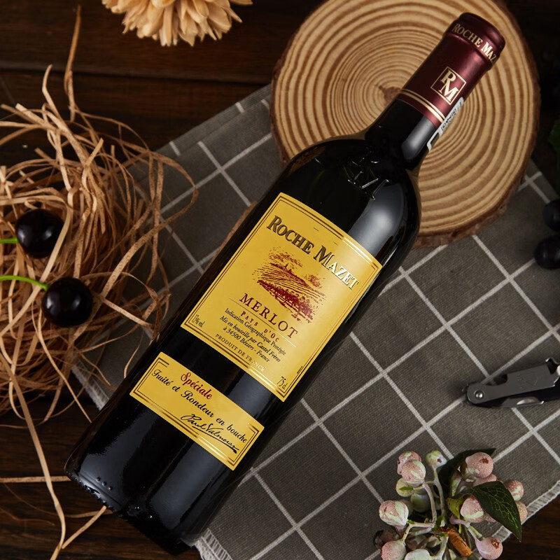 玛茜（RocheMazet）美露干红葡萄酒礼盒装 建发酒业 法国原瓶进口红酒 热门商品推荐 750mL 1瓶