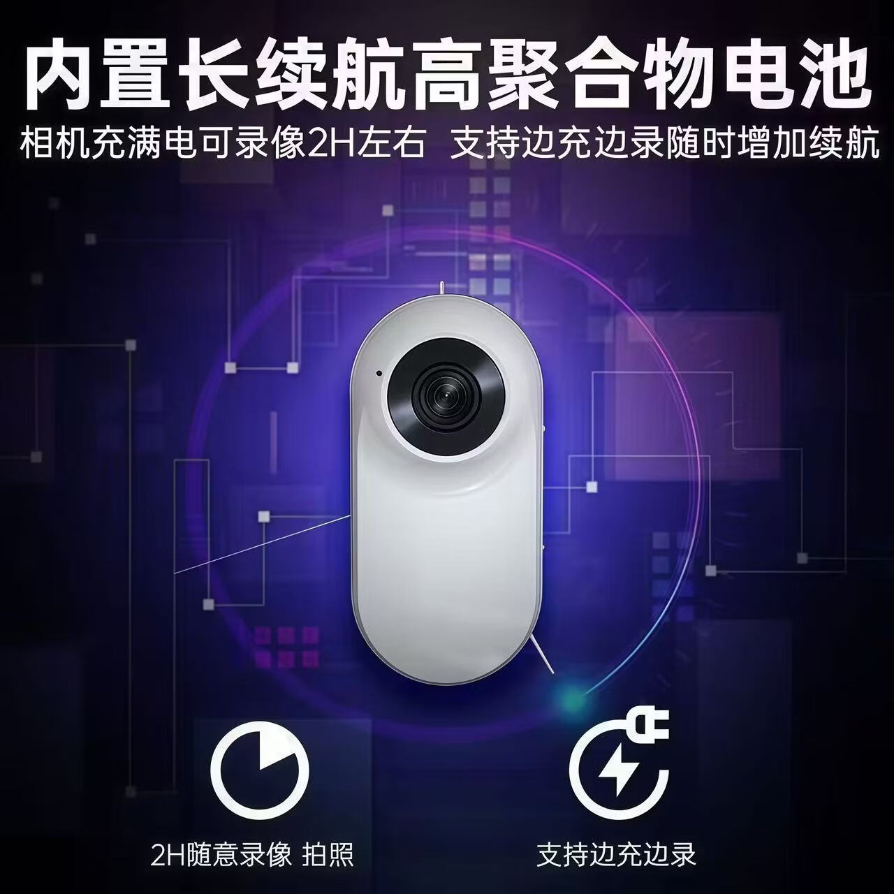 小米芯迷你拇指运动相机超高清防抖录像拍照随身便携跑步骑行车载高清运动胸前小型行车记录仪摄像机 黑色+128G内存卡