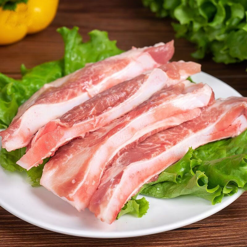 白荡里黑猪胸骨 脆骨排骨猪软骨黑猪肉生鲜 红烧煲汤食材 黑猪月牙骨4斤