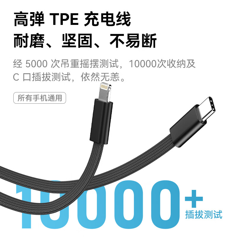 超级马 直营【顶配80000M丨可上飞机】3C认证 超级快充充电宝自带线移动电源苹果OPPO华为小米20000毫安 国家3C认证+可上飞机 【全国当日/次日达】3C认证｜已售80000+