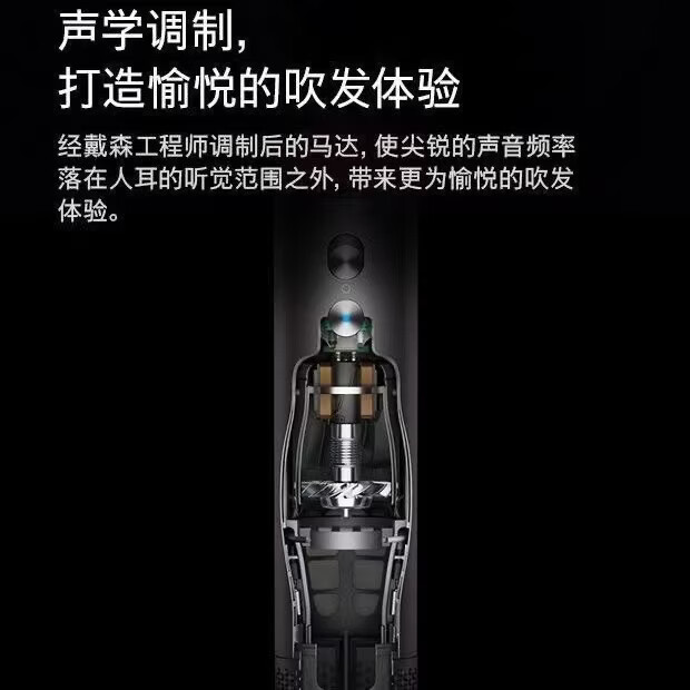 全新HD08智能吹风机高速负离子速干护发电吹风海外进口家用送礼推荐 全新戴森HD08  玫红色