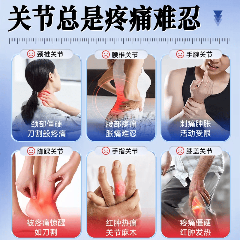 UAOE透骨膏原装正品腰肌劳损膝盖疼痛风湿关节专用特效膏肩颈膝盖止疼 1瓶装【3秒止痛】100%止痛