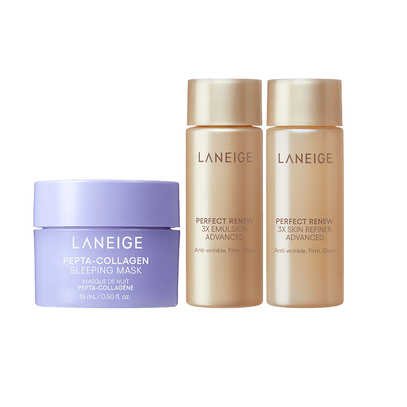 兰芝（LANEIGE）【会员紧颜焕亮体验礼】水乳30ml + 夜猫紫睡膜15ml母亲节礼物