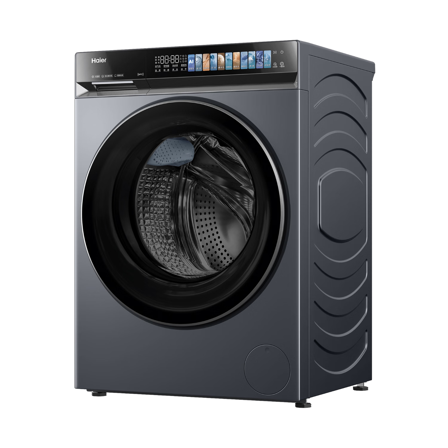 海尔(Haier)云溪4.0pro 滚筒洗衣机10KG带烘干全自动家用大容量洗烘 活水精华洗智能投放 紫外除菌HBLEU7KJ3U1