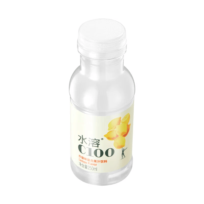 农夫山泉水溶C100柠檬味复合果汁饮料250ml水溶饮料 250ml*6瓶*2（共12瓶）