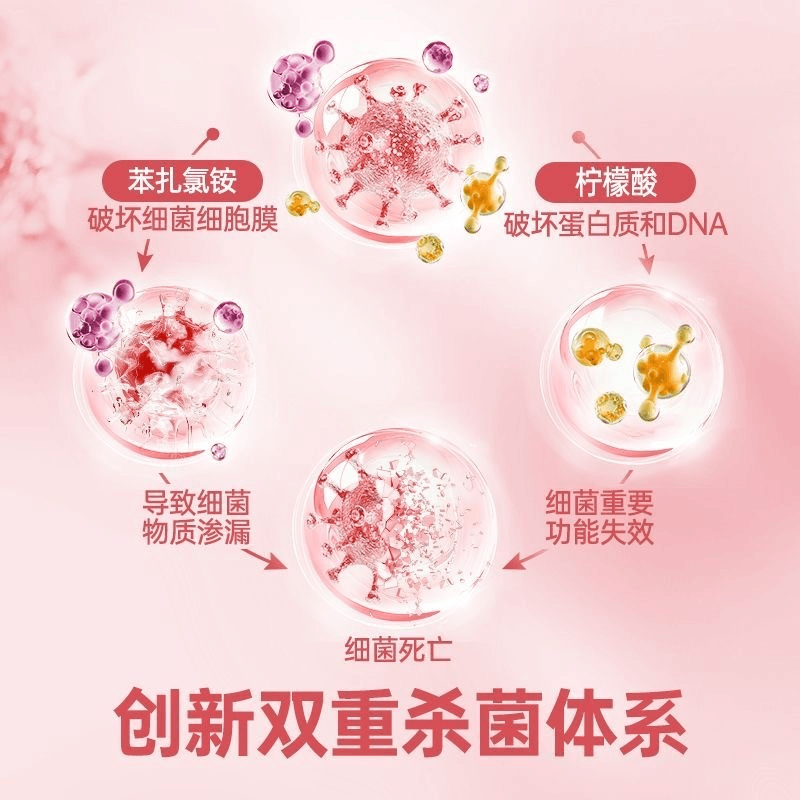 DettoI香氛滴露消毒液香氛杀菌除螨衣物持久留香居家宠物除臭剂 48H持久留香1L*两瓶