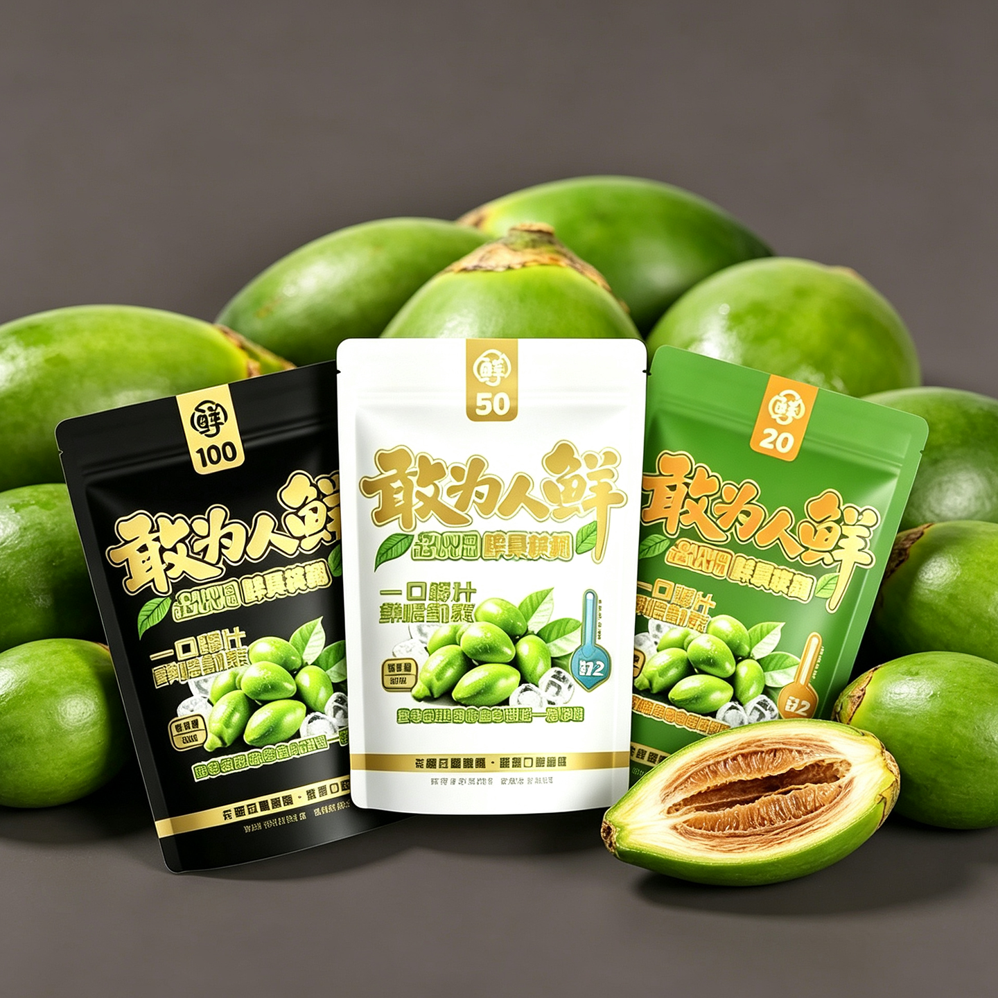 河南敢为人鲜先槟榔工厂店35克50克袋装独立包装冷藏发货海南鲜果 一包/每包35克