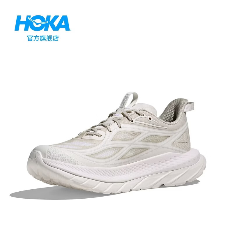 HOKA女款夏舒适轻盈运动休闲鞋马赫先锋版MACH REMASTERED耐磨透气 【新色】晨霜白/宇宙灰 36