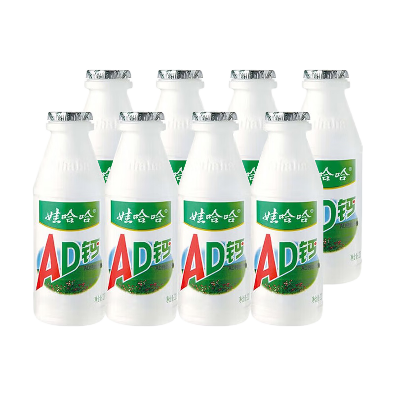 娃哈哈AD钙奶大瓶风味乳酸饮料儿童含乳饮品 220g*8瓶