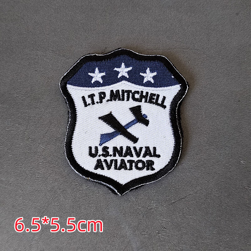 美剧 top gun 壮志凌云徽章 军迷臂章 飞行员士气章 背包徽章 创意