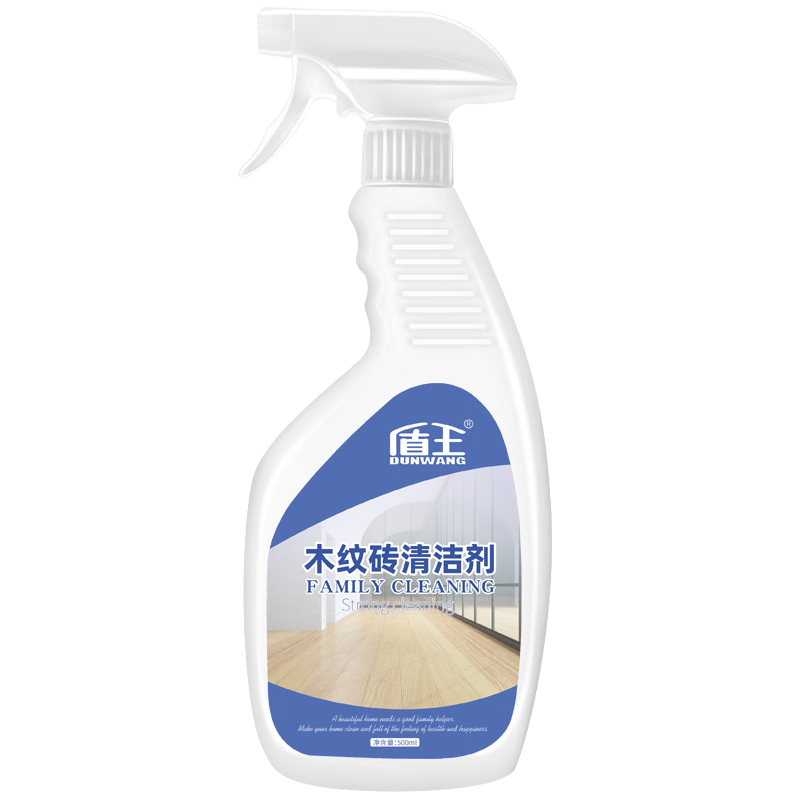 盾王 木紋磚清潔劑 裝修清潔強力去污水泥裝修清潔劑家用地磚清洗劑 500ml 1瓶 500ml