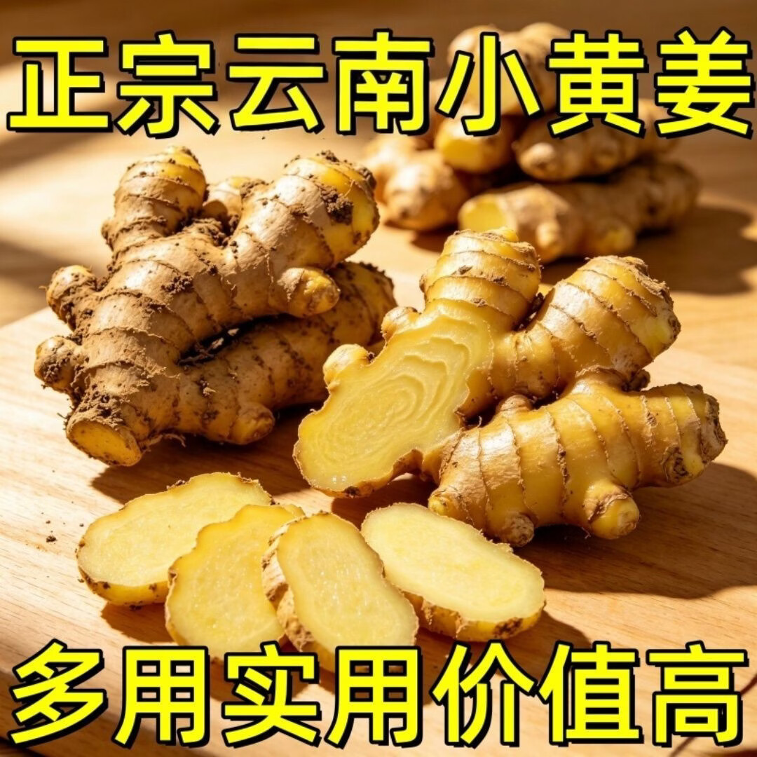 【肉质金黄透亮】正宗云南小黄姜新鲜现挖山地种植香味辛辣浓郁 9斤