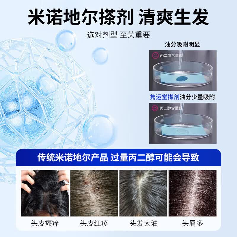 [郎美]米诺地尔搽剂 5%*60ml 1盒装 脱发斑秃防脱发密发增发男士专用防脱发增发密治秃头拯救发际线生发液 治男士脱发