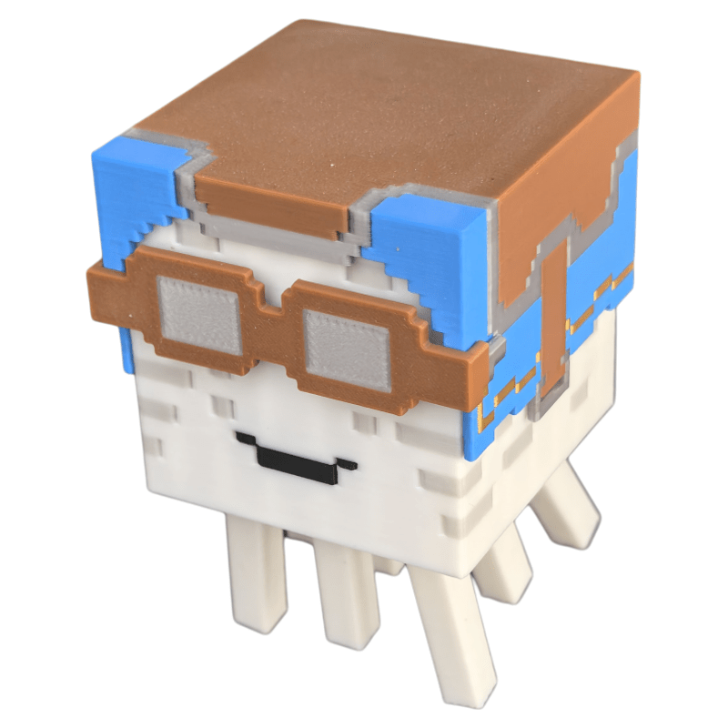 肖恒旖我的世界Minecraft周边3D打印像素风桌面摆件TNT实体现货 快乐恶魂 MC系列
