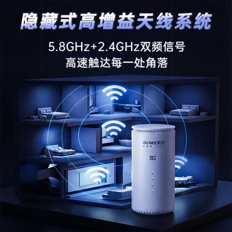 金立(Gionee)5g cpe路由器移动无线随身wifi6千兆双频高速网络2026款移动wifi流量免插卡车载家用办公直播上网 5G CPE路由器【旗舰版】双频WiFi6畅享高速 官方旗舰店丨品质保障丨送运费险