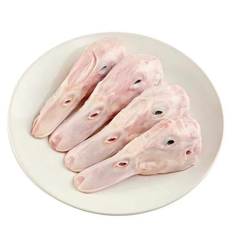 顺丰包邮新鲜冷冻特大鸭头鸭脑壳麻辣鸭头干锅鸭头卤味烧烤商用 大号鸭头(带舌)4斤(10-12个)