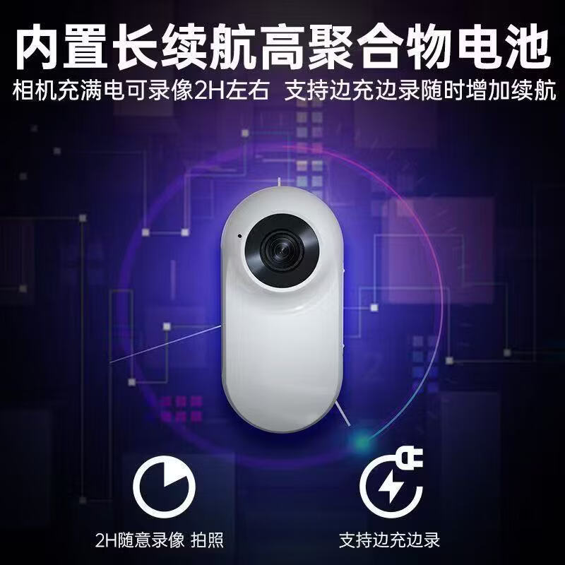 小米锅巴2026新款360旋转拇指运动相机胸前固定户外骑行摩托车防抖高清记录仪摄像机 骑行套+数据线+32G内存卡