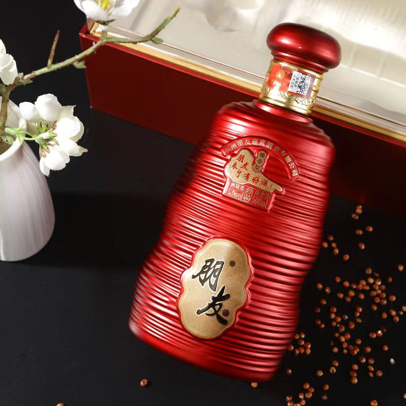 朋友酱香型白酒 纯粮酿造 宴会送礼自饮收藏 53度 500mL 6瓶 /箱
