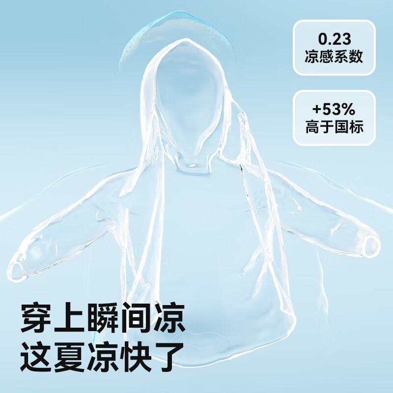taoqibaby男童女童防晒衣夏季渐变冰感防晒服薄款夏天防紫外线连帽外套 碎冰蓝 UPF50+ 100 【推荐身高:95-105cm】