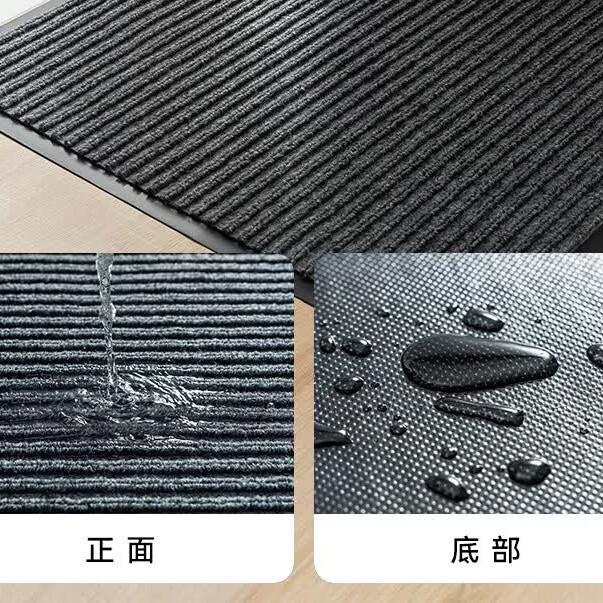 雨萱入户门地垫耐脏免洗门口高端脚垫门垫除尘抗污多用耐磨家用地毯 简约-麦穗纹【黑边】 80cm*120cm