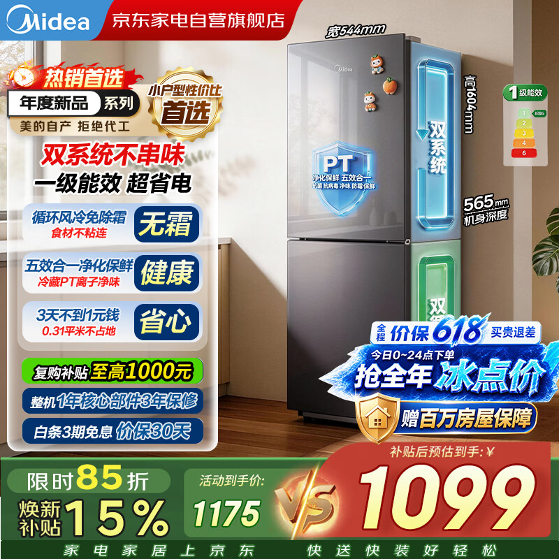 松下自营冰箱 8482.9元，美的自营冰箱 1291元 - 86线报