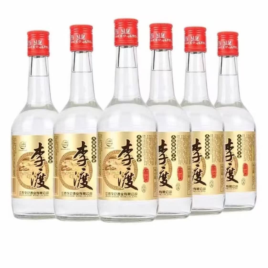 李渡高粱酒李渡金标光瓶52度500*12瓶整箱 李渡畅饮版45度6瓶装纯粮酒 52度 500mL 12瓶 李渡金标