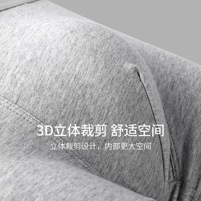 雅鹿男士内裤男平角裤抗菌裆四角裤宽松透气男生短裤无痕防夹臀纯棉裤 【三条装】黑色+深灰+藏青 3条 XL 【建议110-130斤】
