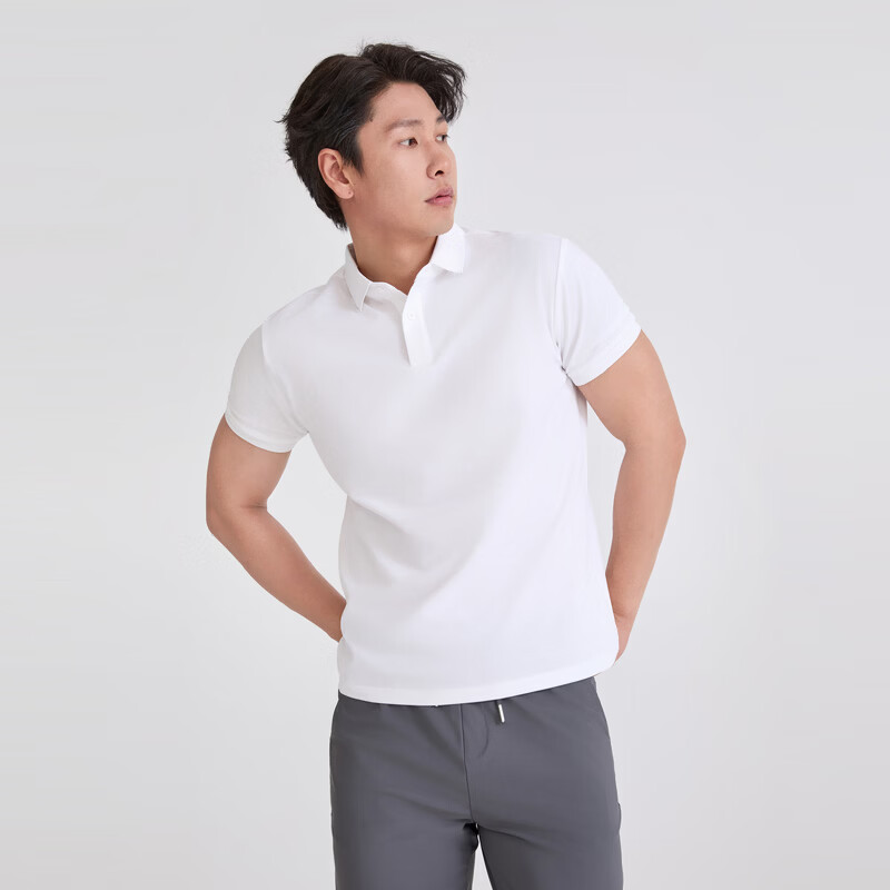 雪中飞POLO衫短袖T恤26新款舒适透气抑菌凉感百搭休闲商务polo短袖t恤 白色|8162 L /175/92A