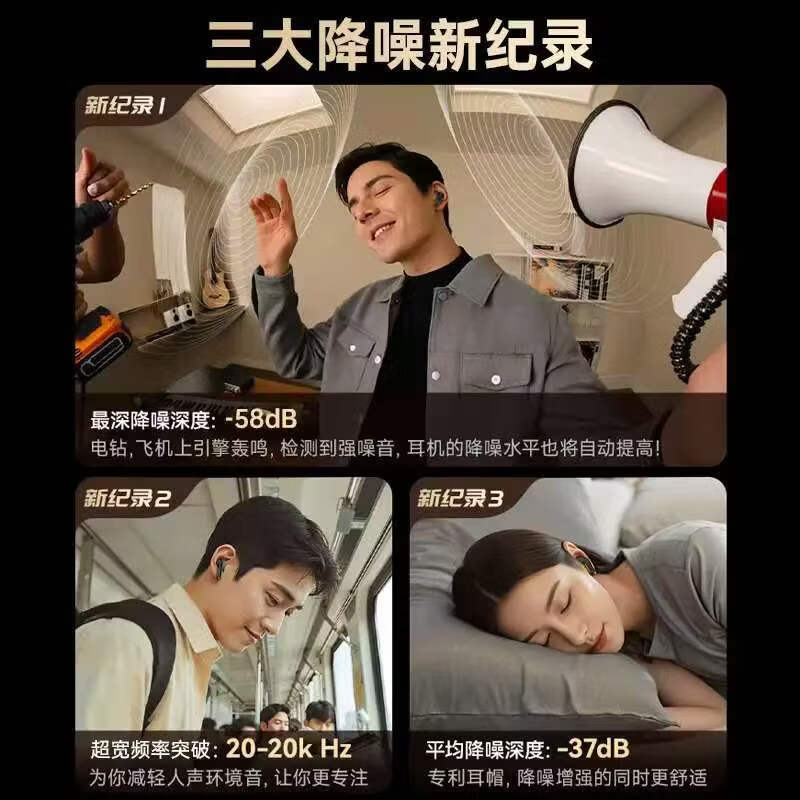 华强北爆款【全网热销百万丨2026最新款Pro3代】适配苹果耳机降噪耳机心率检测华强北airpods3无线蓝牙耳机 全新升级APP款【Pro3顶配版】官配正品 价保618【下单赠保护套】全功能顶配Pro3