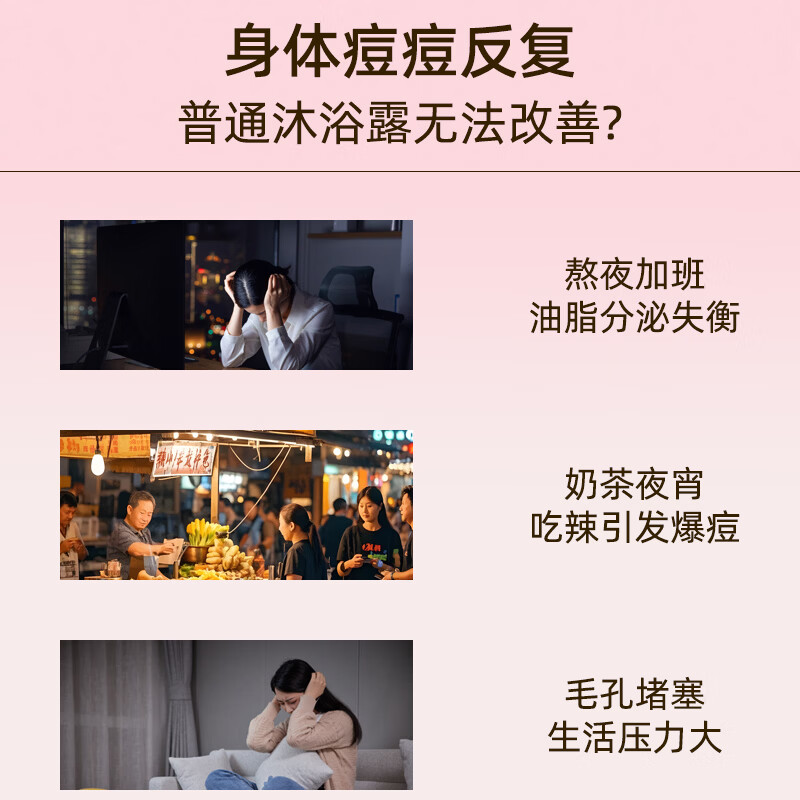 片仔癀【官方旗舰】祛痘沐浴露清洁芳香舒缓控油嫩滑肌青蒿植萃改善背痘 片仔癀祛痘香氛沐浴露600g+洗发乳66g