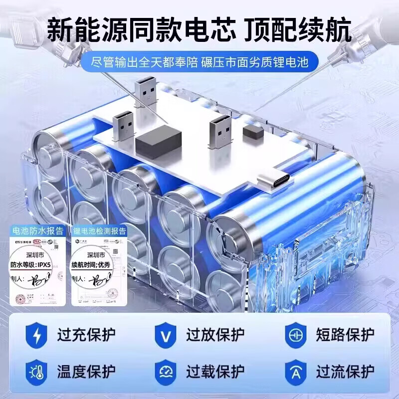 2026新款无线洗车机高压水枪家用清洗车大功率充电锂电池增压神器 无刷电机【2电1充+10米管+工具箱+毛巾水蜡手套镀膜剂
