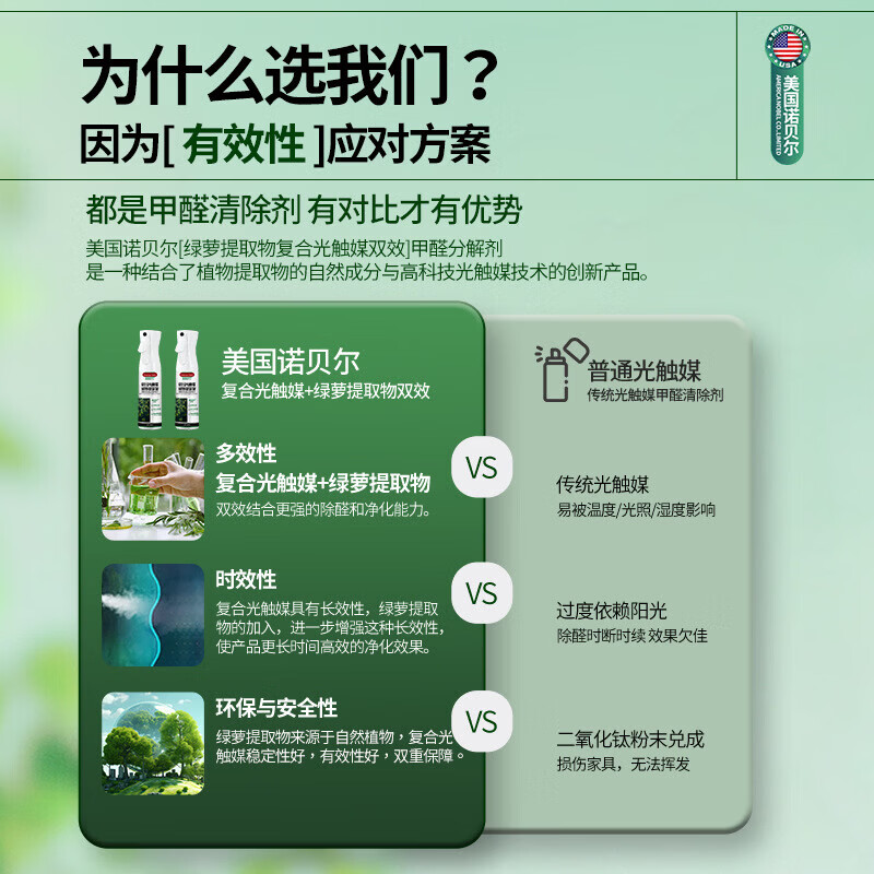 奥因光触媒除甲醛喷剂深度清除剂新房急入住新车除醛喷雾神器母婴 280ml*2瓶【45-60平方】第二瓶半价 【品质保障 谨防低价假货】