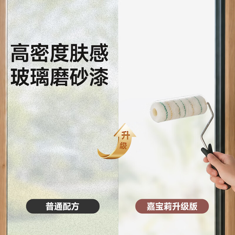 嘉宝莉（CARPOLY）玻璃磨砂漆水性遮光防窥专用卫生间门窗浴室瓷砖室内釉面漆 【湿区专用】磨砂半透明3kg+配增强剂+全套工具