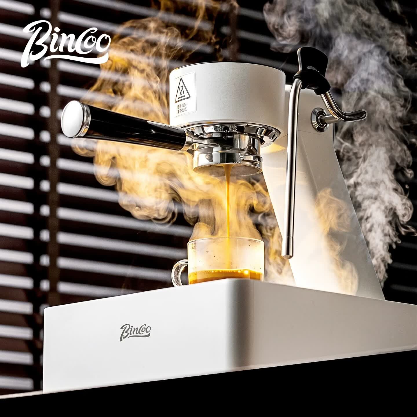 BincooS2Pro开拓者意式半自动咖啡机冷热双萃家用小型触屏咖啡机 极夜黑-S2 Pro 开拓者咖啡机