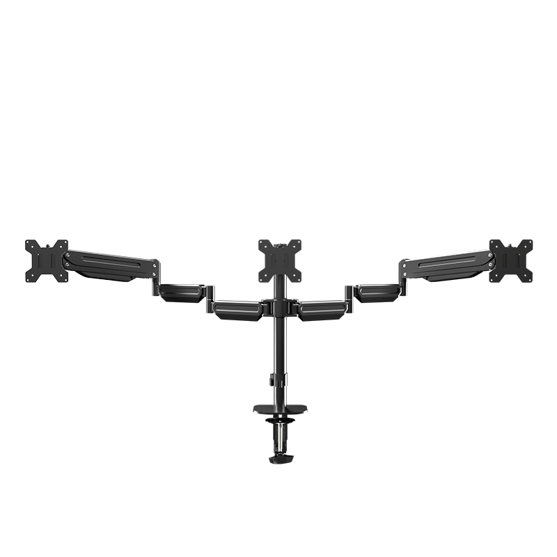 支爾成顯示器支架三屏機(jī)械臂17-27英寸辦公游戲炒股顯示屏支架氣壓升降高低自由旋轉(zhuǎn)多屏增高架子