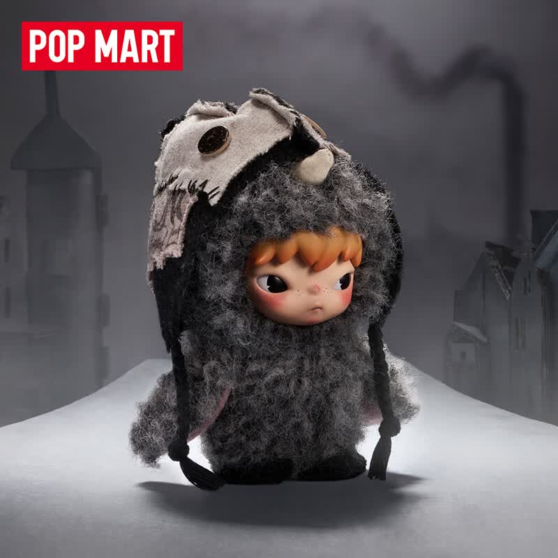 POP MART泡泡玛特 Hirono雾中人系列 - 毛绒公仔挂件盲盒潮玩玩具礼物 随机1个 不支持七天无理由退换