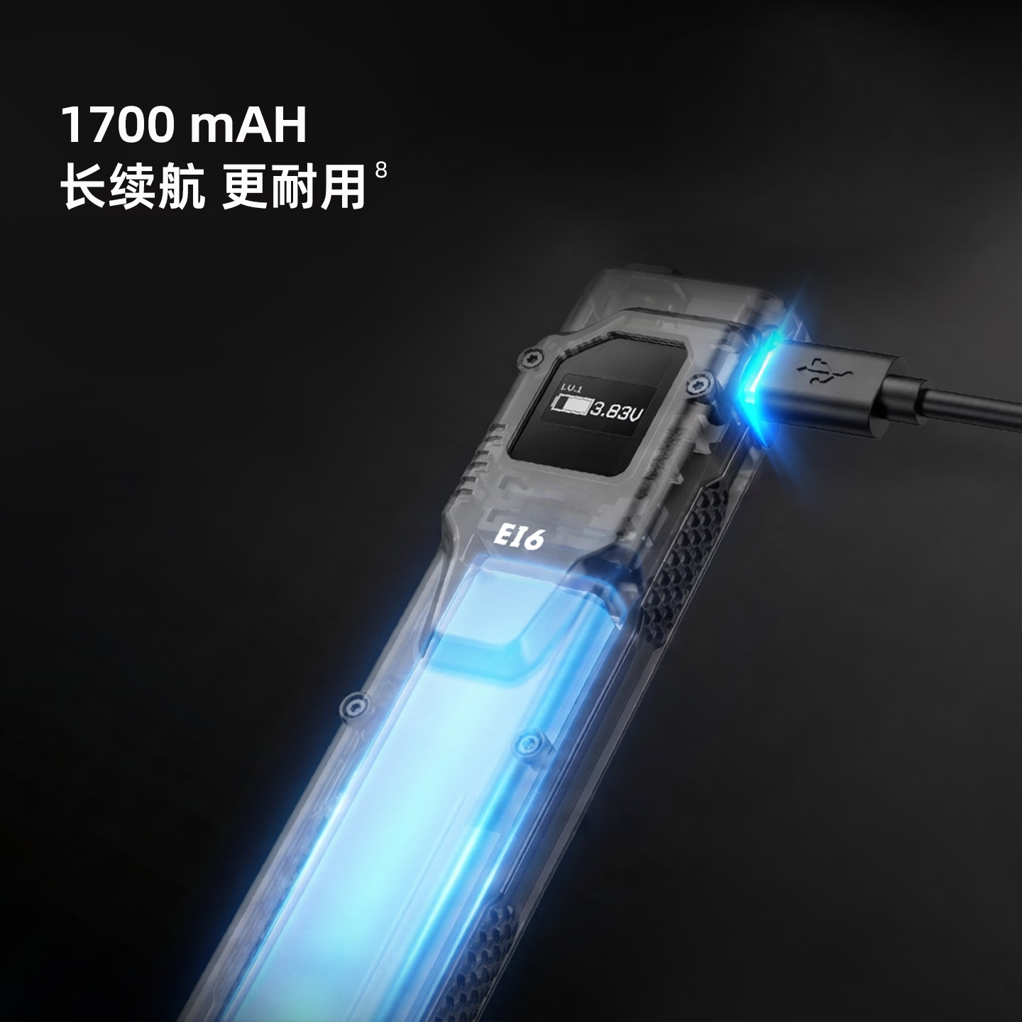 AIMWIN超薄EDC战术手电筒EI6户外强光超亮便携手电筒途步骑行手电 超薄战术手电 EI6