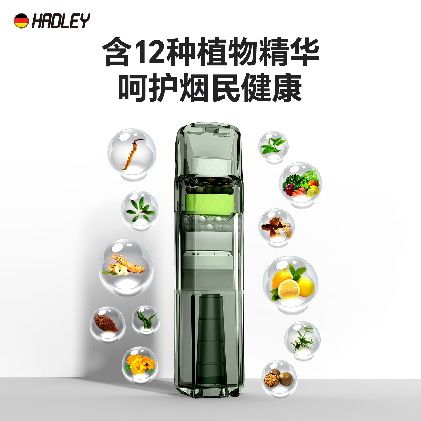 HADLEY一次性烟嘴过滤器香烟过滤嘴粗中粗中细4用抛弃型咬嘴 【盒装】60支