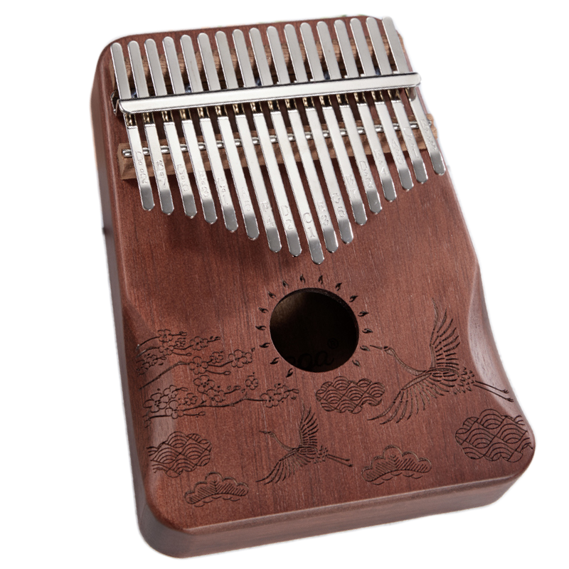 前谷品牌的卡林巴琴拇指琴17音初学者乐器复古外观