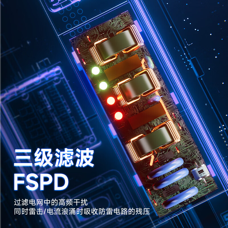 德木(DEMU)PDU插排电源滤波器插座音响专用抗干扰hifi排插降噪防雷电竞插线板智能大功率电源插座防过载保护 专业级分控防雷PDU插排 定制专拍