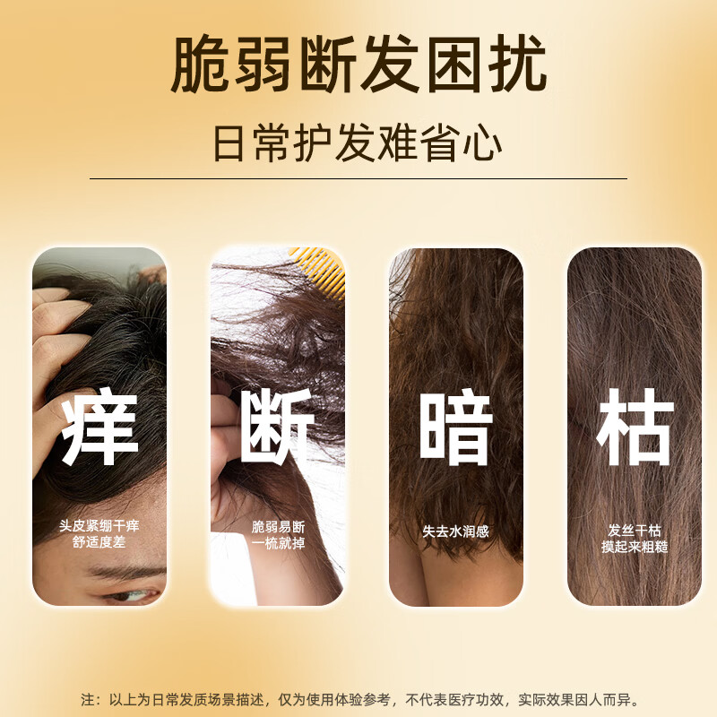 片仔癀强韧防断洗发乳易断发质活力滋养清爽舒缓护发生姜植萃洗发水 防断洗发乳705g